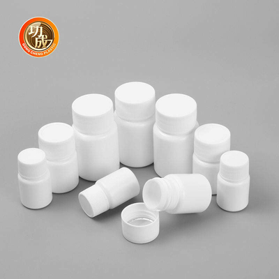 الصيدلانية HDPE البلاستيك حبة زجاجة الصحافة المسمار غطاء زجاجات الدواء الفارغة