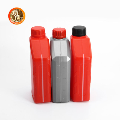 HDPE زيت المحرك زجاجة فارغة زجاجة وقود البنزين الأزرق الأحمر