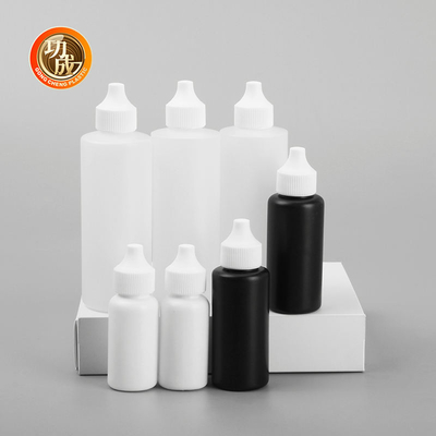 قطرة العين الزجاجة البلاستيكية الواضحة دواء Hdpe زجاجة قطرة سائل