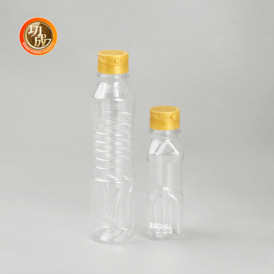 زجاجة زيت غذائي بلاستيكية واضحة الصف الغذائي 1000ml-1800ml سعة للتوابل