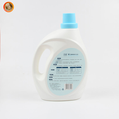 عبوات بلاستيكية منظفات الغسيل السائل HDPE مع غطاء قياس 1 جالون 3000 مل