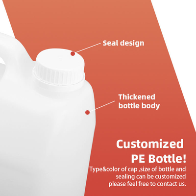 مستطيل Hdpe البلاستيك زيت الطهي زجاجة الغذاء الصف زجاجة زيت الفول السوداني
