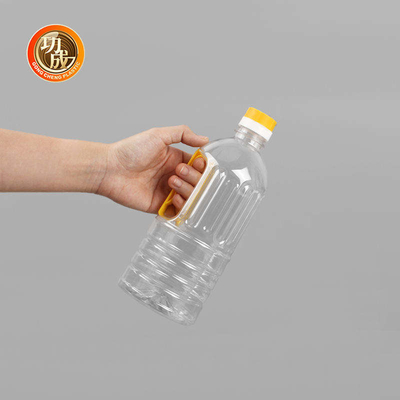 زجاجات بهار بلاستيكية لزيت الفول السوداني PET زجاجة صلصة الصويا البلاستيكية الشفافة