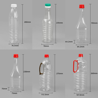 PET 760ml حاوية زجاجة زيت الطهي البلاستيكية الغذاء الصف طويلة العنق