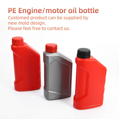 HDPE زيت المحرك زجاجة فارغة زجاجة وقود البنزين الأزرق الأحمر