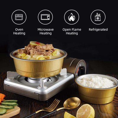 مطعم BBQ Air Fryer صواني رقائق القصدير المستطيلة للوجبات الجاهزة المصنوعة من الألومنيوم