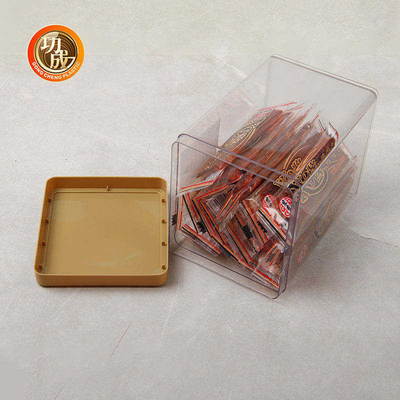 PET البلاستيكية تخصيص صناديق التعبئة علب المكسرات الغذاء مع اغطية 1380ml