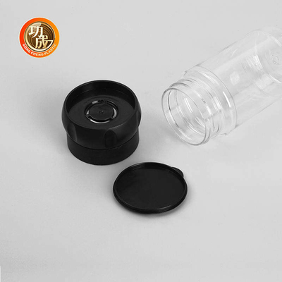 زجاجات التوابل البلاستيكية الغذاء الصف زجاجة مطحنة التوابل الفلفل PET