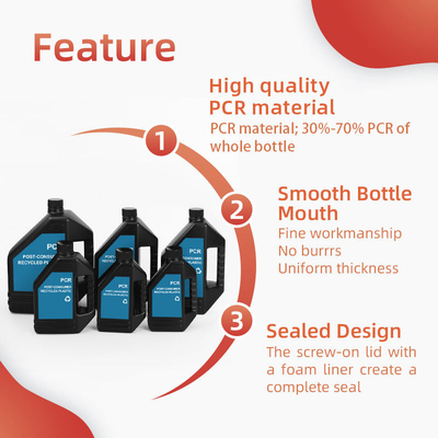SGS زجاجة زيت المحرك حسب الطلب فارغة PCR 1000ml 4000ml حاوية زيت المحرك