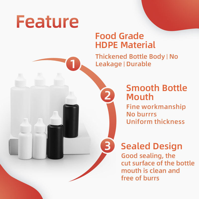 الزجاجة المقطرة السائلة الطبية البلاستيكية المخصصة Hdpe