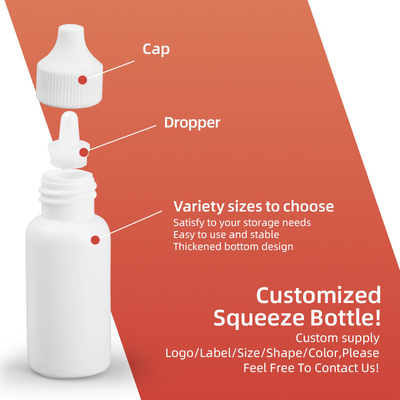 الزجاجة المقطرة السائلة الطبية البلاستيكية المخصصة Hdpe