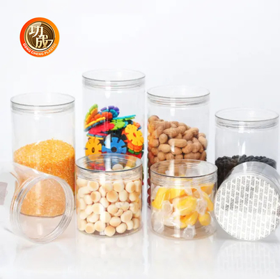 تعبئة مخصصة وعاء التوابل الحيوانات الأليفة الفم العريض مع غطاء 1150ml