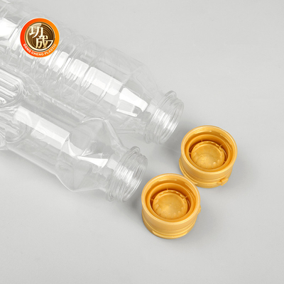 زجاجة زيت غذائي بلاستيكية واضحة الصف الغذائي 1000ml-1800ml سعة للتوابل