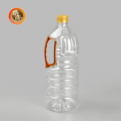 مسدس على غطاء زيت الطهي البلاستيك زجاجة طعام الصف التوابل التعبئة والتغليف مخصصة 1000ml-1800ml