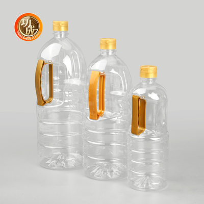 مسدس على غطاء زيت الطهي البلاستيك زجاجة طعام الصف التوابل التعبئة والتغليف مخصصة 1000ml-1800ml